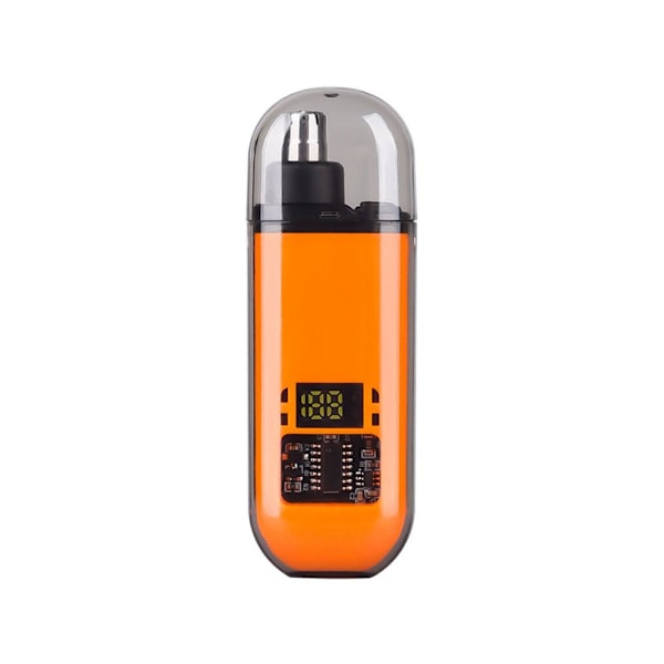 Elektrisk näshårstrimmer för män och kvinnor, bärbar, USB-uppladdningsbar orange 1pcs