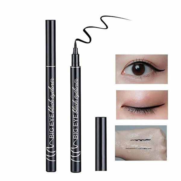 1X Kvinnor Eyeliner Flytande Eyeliner Penna Smink Vattentät Svart/Vit white One-size