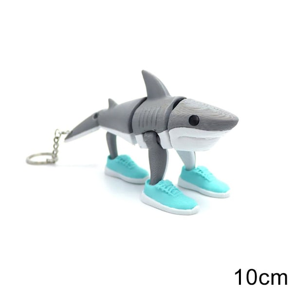 Tan Together Action Doll Nyckelring Tan Together 3D-tryckt Nyckelring Tungtungsahur Och Tralalo A4J1 10cm shark 1pcs