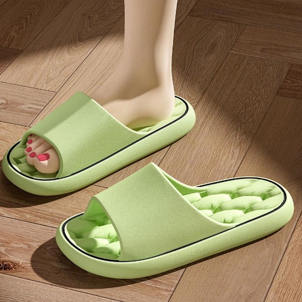 Sommar Inomhus Halkfria Hemtofflor Badrum Mjuka Sulor Flip-f white 42/43