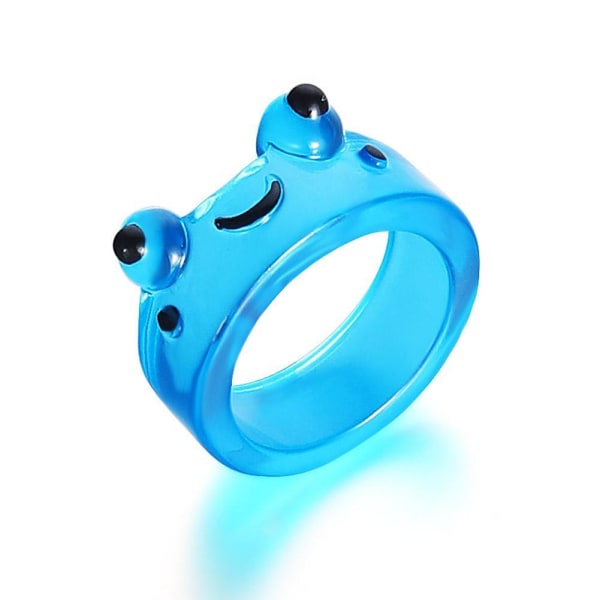 Transparent Frog Ring Söt Frog Ring Par Ring Tillbehör G i Transparent One size