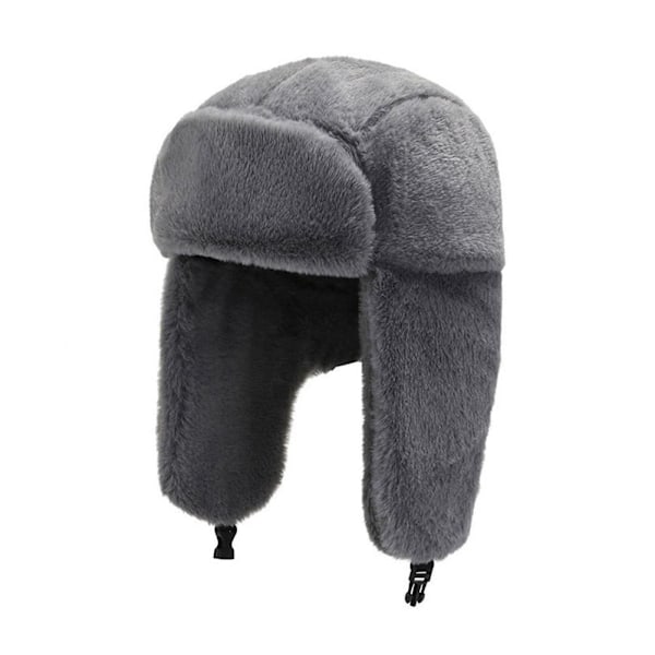 Män Kvinnor Vinter Varm Öronlapps Mössa Vindtät Lei Feng Hatt Utomhus Ridning `ν K5Z8 beige One size