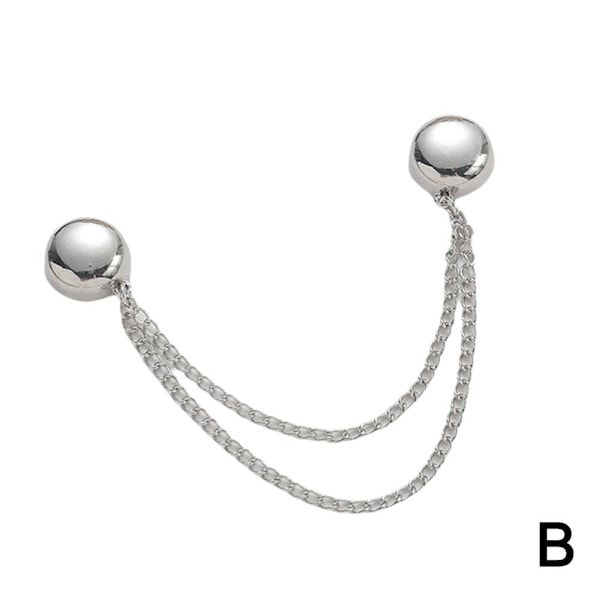 4x Multifunktionella Magnetiska Klädnypor Mångsidig Magnetisk Nålös Brosch slivery One size 4pcs