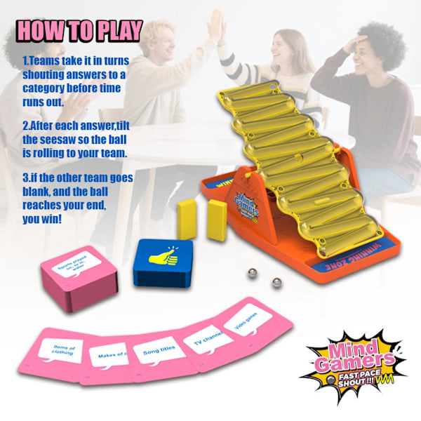 Tilt 'n' Shout – Snabbt Familjespel med 144 Unika K