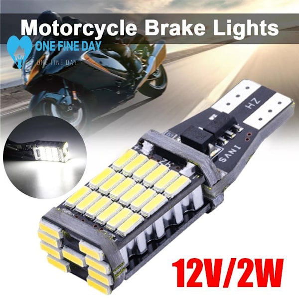 Bil Signallampa T15 W16w Led Lampa T10 W5w 4014 Led Back Reverse Parkeringslampor Vit Blå Röd D6o6 Red One size