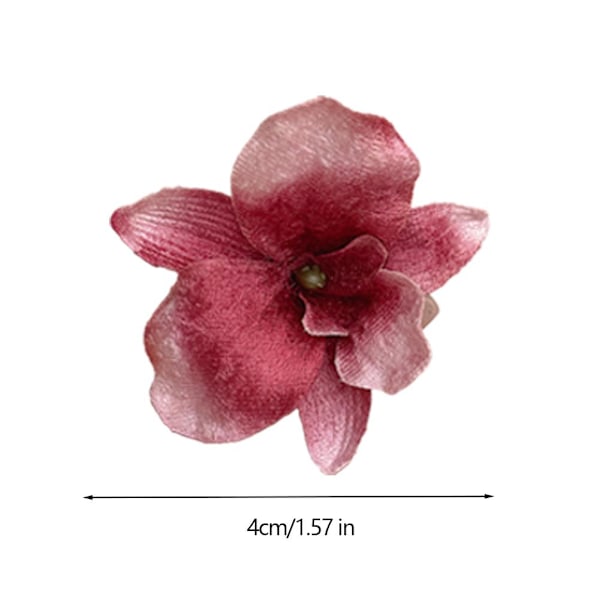 Phalaenopsis Fransk Retro Hårklämma Simuleringsblomma Hårnål P4W1 E1Z7  white 1pcs