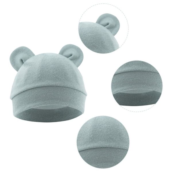Nyfödd Baby Mössa Prematur Pojkar Hattar Söt Baby Björn Hatt O9m8  White One size