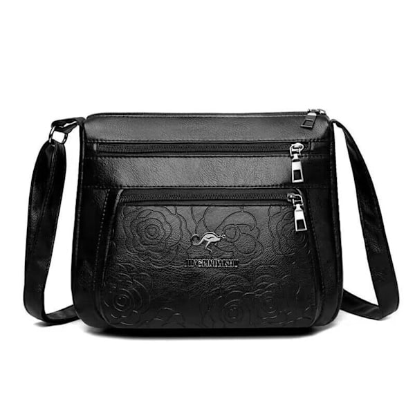 Dam Crossbody Väska Liten Brun Mjukt Läder GoldenA One size