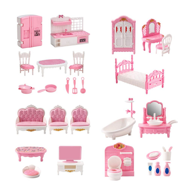 Pedagogiska Leksaker Simulation Kök Badrum Pussel C5O7 Leksak O1Z7 S7A3 D6B5 bathroom 1set
