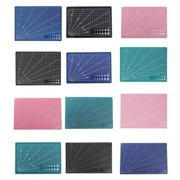 A3, A4, A5 SKÄRMATTA HALKFRI SJÄLVLÄKANDE MED TRYCKTA RUTNÄT A3 Blue 1pc