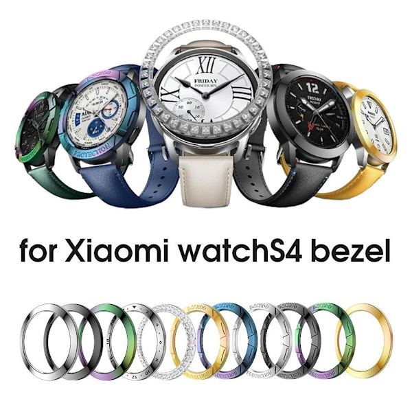 Ersättningsram Metallram Tillbehör för Xiaomi Watch S4 Scale Silver one size