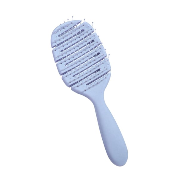 Färgglad Ihålig Hårfäste Elastisk Hårbottenmassage Handhållen Kam Fl purple 1pcs