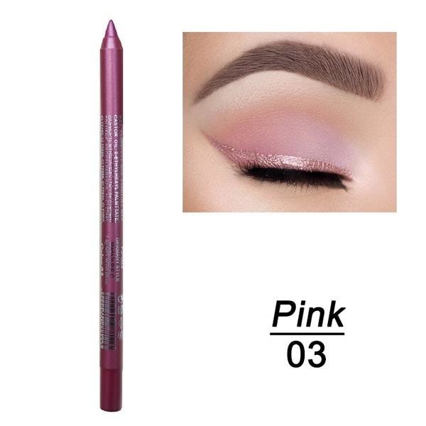 14 Färger Färgglad Eyeliner Penna Ögonpenna Gelpennor Långvarig Vattentät Ny pink 9g