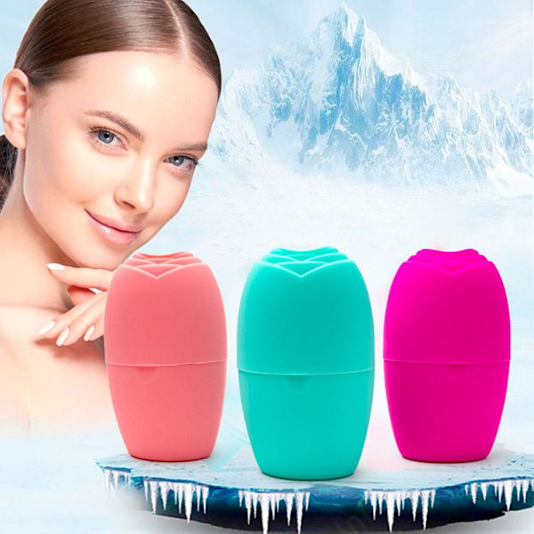 Silikon Ice Roller för Ansikte Ögon & Nackmassage Ta Bort Mörka Ringar Krymp D5Z7  green 1pcs