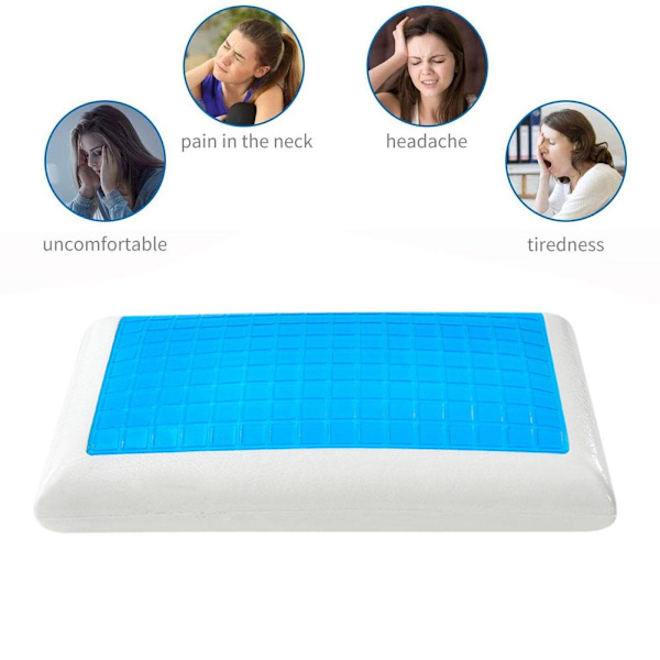 Kylande Ortopedisk Memory Foam Kontur Cervical Kudde Gel Huvud Nacke B ST