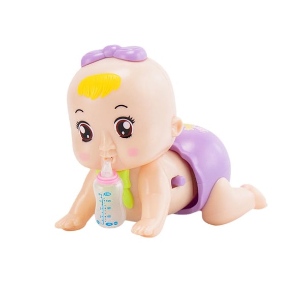 Krypande babyleksaker Dockor Guide Bebisar Lär sig Gå Utbildning Små Lärande Krypande Dockor S6L1  purple one-size