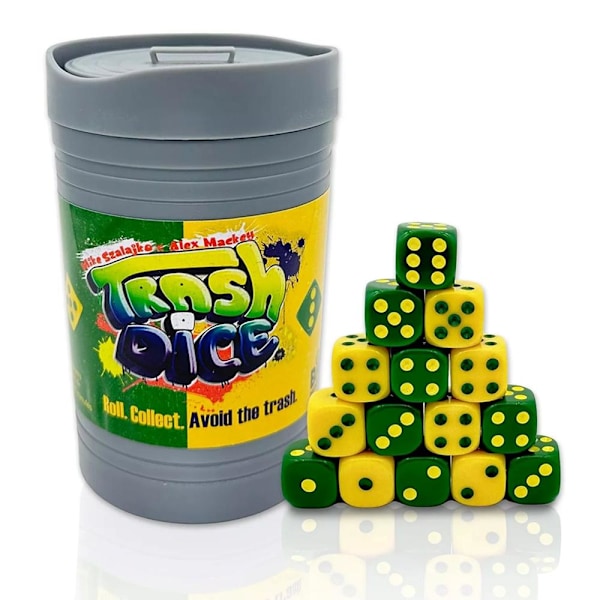 Big Discoveries Dumpster Dice - Snabbt Familjetärningsspel Kul för 4 spelare Board一 1set One size