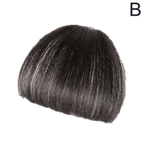 Air Bangs Naturlig Lugg Peruk NY 2024 AU LAGER lightbrown 10cm