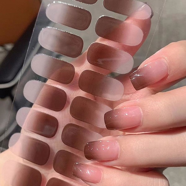 16 st/ark Gradient Färg Fingernagel Klistermärke Mode DIY Klistermärke Konst Falska Konst Naglar Nagel H3U0 CS-71 1pcs