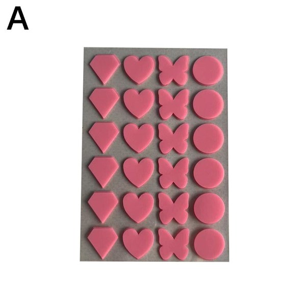 Acne Plåster Hjärtan Fjärilar Runda Plåster ч Prof U6T2 U5T8 R G4S9 pink 24pcs