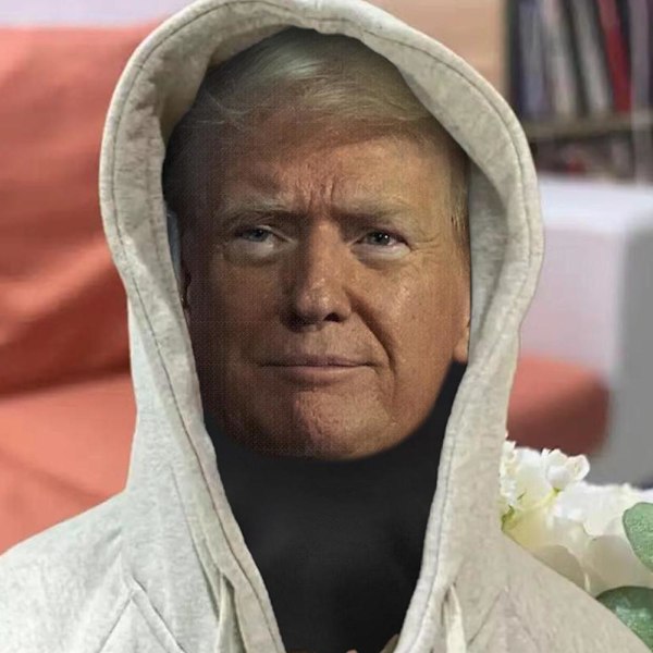President Balaclava Mask för Hela Ansiktet, Elastisk, 3D-Printad Donald-Huvudbonad Mask H1S4 3 One size