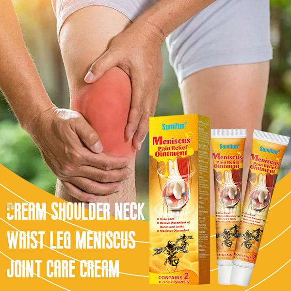 2 st Knäledslindring Gel BeeVenom Ledvårdsgel Lugnande Lindring Reparation N6H7