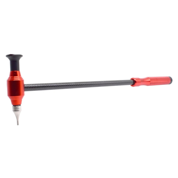 1x Titanlegering Tapper Hammer W/kolfiberhandtag Buckla M8 Reparationsverktyg Y.AU
