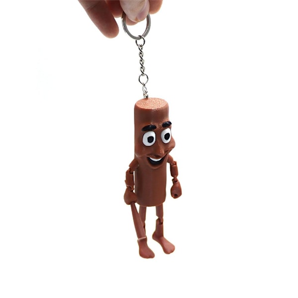 Tan Together Action Doll Nyckelring Tan Together 3D-tryckt Nyckelring Tungtungsahur Och Tralalo A4J1 Hinge tree man 1pcs