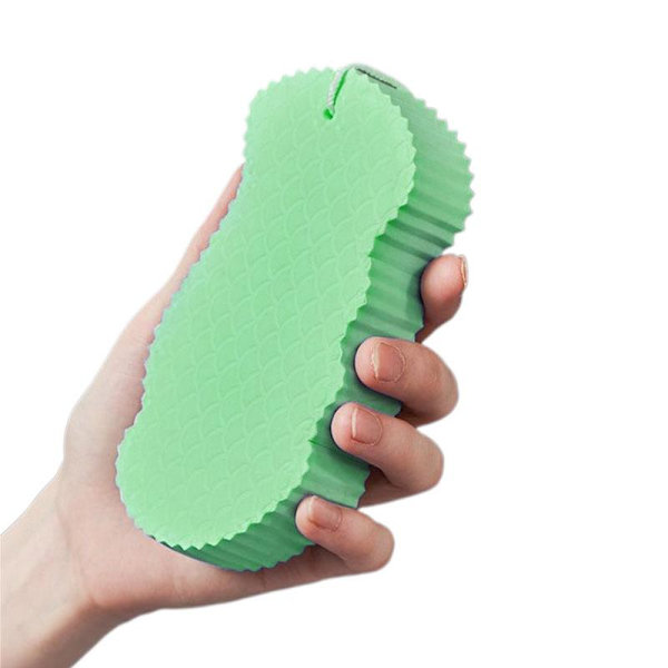 Exfolierande Mjuk Svamp Kroppsskrubb För Baby Vuxna Bad Exfolierande Skrubbsvamp Hudrengörare D2t6 green 1pcs