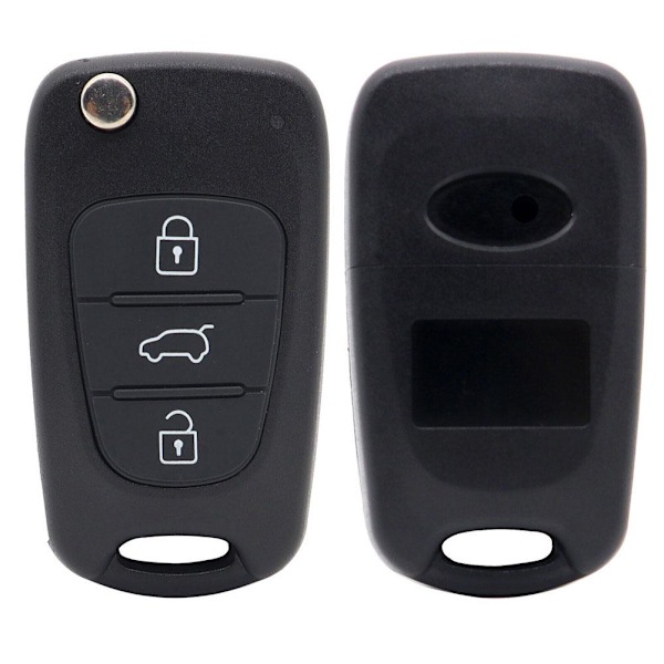 3 Knappars Nyckel Gummi Pad Fjärrkontroll Fodral För Hyundai i40 i30 i10 ix20 ix30 T2N1