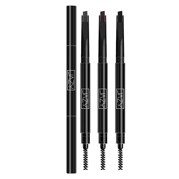 Ögonbrynspenna med dubbla huvuden, vattentät, långvarig ögonbrynspenna med borste, supermjuk D3B0 purple 8pcs