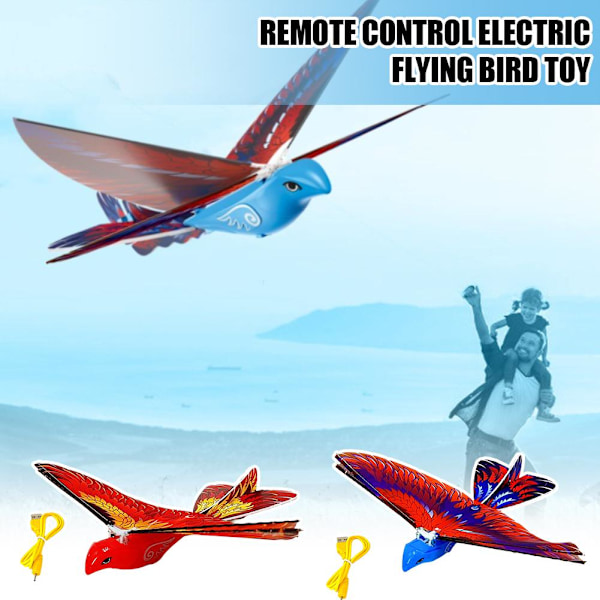 Fjärrkontroll Fågel Leksak 'Bird' Bionic Flygande Fågel' Red Have a remote control
