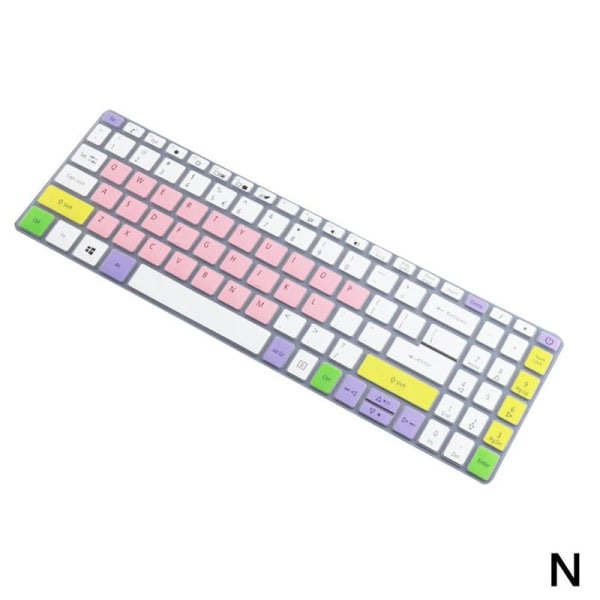 Laptop Keyboard Cover Skin för Acer Aspire 3 -55G -55 55 55G / A Rainble Pink One-size