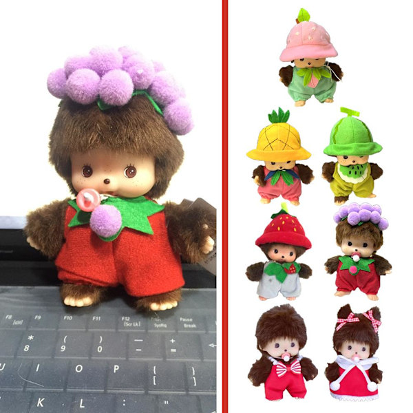 Tecknad Söt Cosplay Apa Munchki 15cm Plyschleksak PVC Dekorera Hem Docka Gåvor Förskola B8e8 pinapple one-size