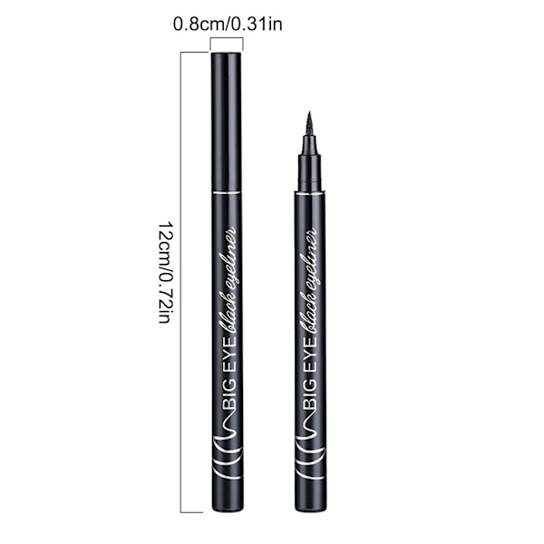 1X Kvinnor Eyeliner Flytande Eyeliner Penna Smink Vattentät Svart/Vit white One-size