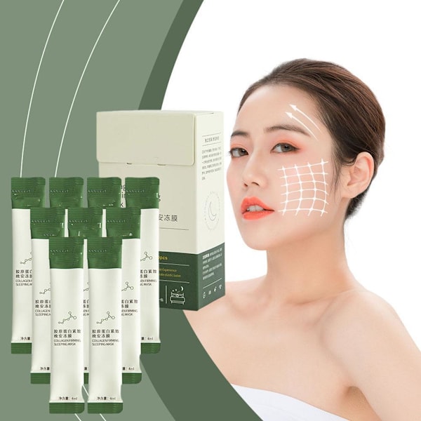 20 st Koreansk Kollagen Lyftande Uppstramande Mask, Tvättfri Sovmask Hudvård