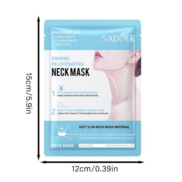 Sadoer Uppstramande & Reparerande Föryngrande Halsmask Lyftande Hals & Uppstramande Linjer Bleknar Mask Y5f5