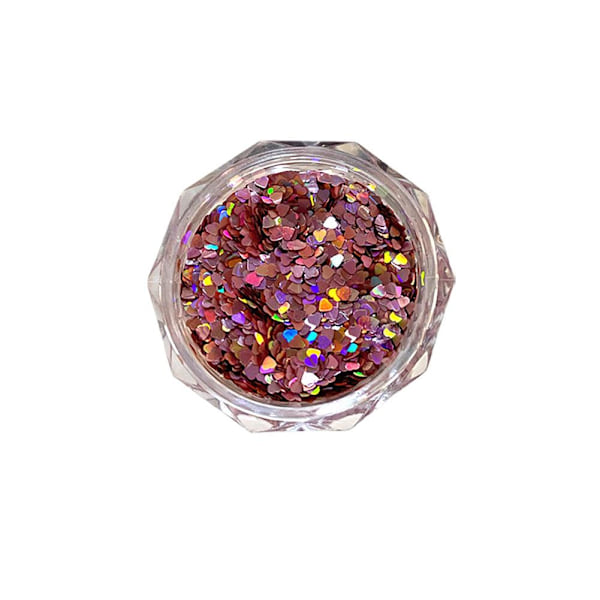 Glänsande ihåliga hjärtan kärlek nagel glitter paljetter skivor 3D dekor ny nagel K1X3 A 1pcs