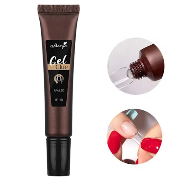 Flexibel Slang Lätt Att Ta Icke-klibbigt Solid Nagel Lim Slitage Patch Lim Solid Nagel N1u6 sharp end 15g