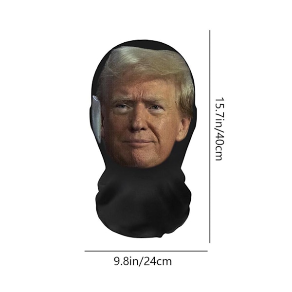 President Balaclava Mask för Hela Ansiktet, Elastisk, 3D-Printad Donald-Huvudbonad Mask H1S4 3 One size
