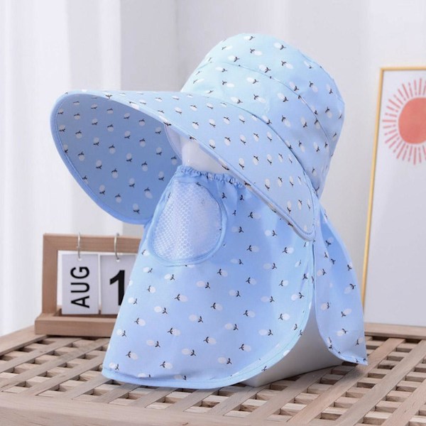 Ansiktsskydd Teplockningshatt Fullt Ansiktsskydd Solhatt Sommar CF цъ X5R X5Y3 PinkA 1pcs