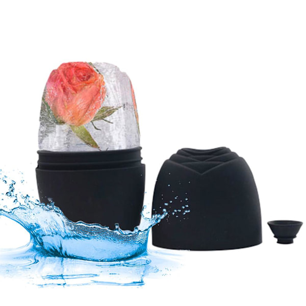 Silikon Ice Roller för Ansikte Ögon & Nackmassage Ta Bort Mörka Ringar Krymp D5Z7 Black 1pcs