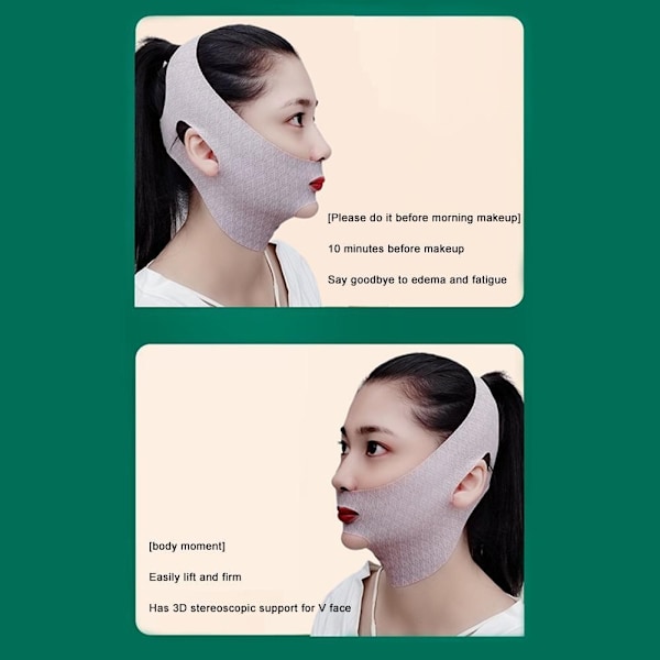 Ansiktsformande Bandage V Ansiktslyftmask Uppstramande Mask Ansikte Nattlinjer Och Andningsbar Dag Y4l6 A 1PCS