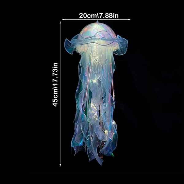 DIY Jellyfish Lamp Lantern Mermaid Parti Jellyfish Light Lantern colorful onesize