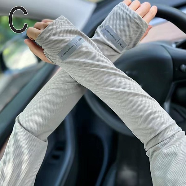 Unisex Kylande Armskydd Ärmar Sport UV Solskydd Utomhus light grey Arm Sleeves