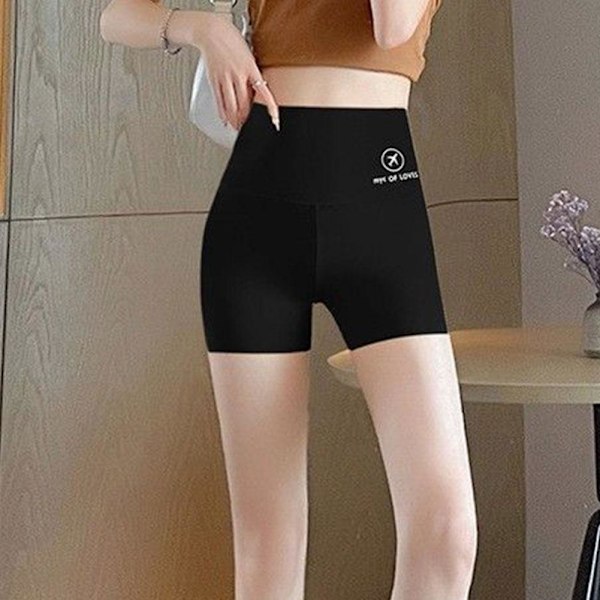 Hög midja hajbyxor sömlösa smala underkläder nya sportshorts höftlyft Z1T2 White3 XL