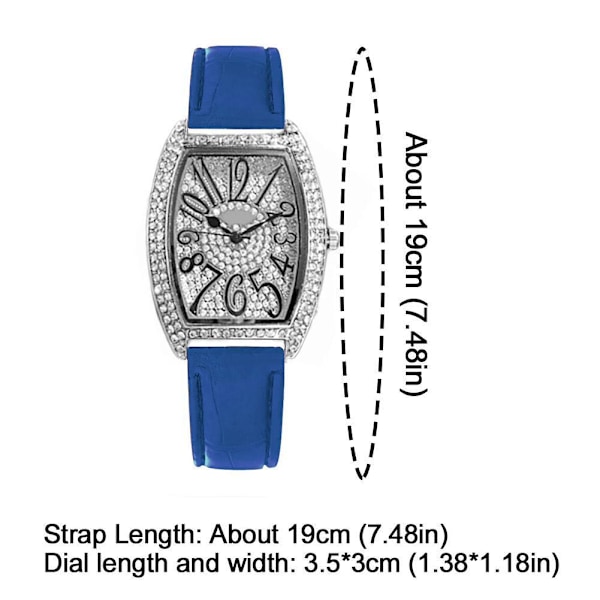 Dam Quartz Klocka Retro Stil Tunnformad Armbandsur Klocka Kvinnlig Student C3s0 Red One size