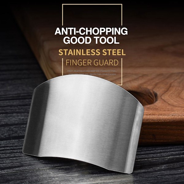 Kök Finger Handskydd Rostfritt Stål Hackverktyg Skiva Kock Q7J1 two fingers One-size