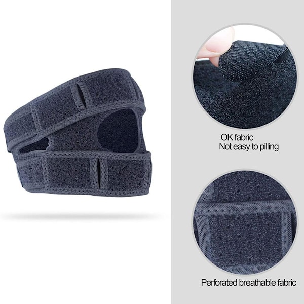 1 st Wellness Knästöd - Smärtlindrande Knäskydd Gray 1pc