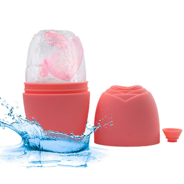 Silikon Ice Roller för Ansikte Ögon & Nackmassage Ta Bort Mörka Ringar Krymp D5Z7  pink 1pcs